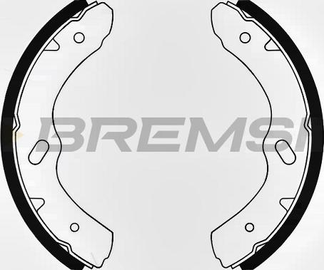 Bremsi GF0641 - Комплект гальм, барабанний механізм autozip.com.ua