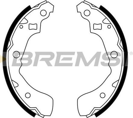 Bremsi GF0665 - Комплект гальм, барабанний механізм autozip.com.ua