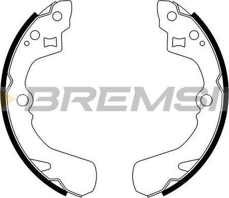 Bremsi GF0660 - Комплект гальм, барабанний механізм autozip.com.ua