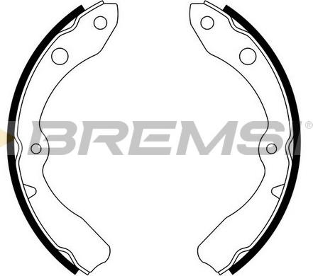 Bremsi GF0668 - Комплект гальм, барабанний механізм autozip.com.ua
