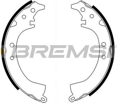 Bremsi GF0667 - Комплект гальм, барабанний механізм autozip.com.ua