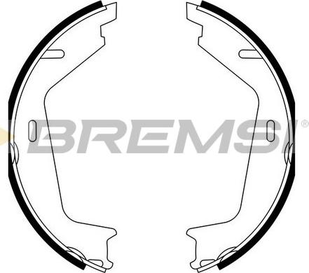 Bremsi GF0608A - Комплект гальм, ручник, парковка autozip.com.ua