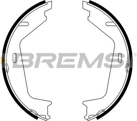 Bremsi GF0608 - Комплект гальм, ручник, парковка autozip.com.ua