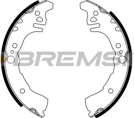 Bremsi GF0681 - Комплект гальм, барабанний механізм autozip.com.ua