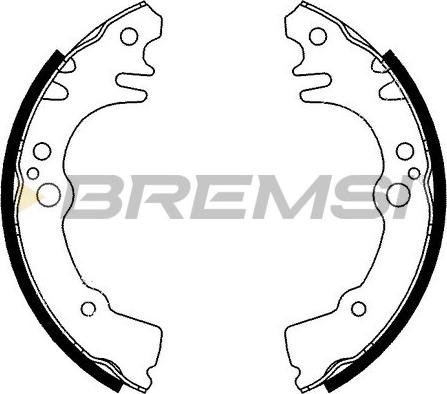 Bremsi GF0683 - Комплект гальм, барабанний механізм autozip.com.ua