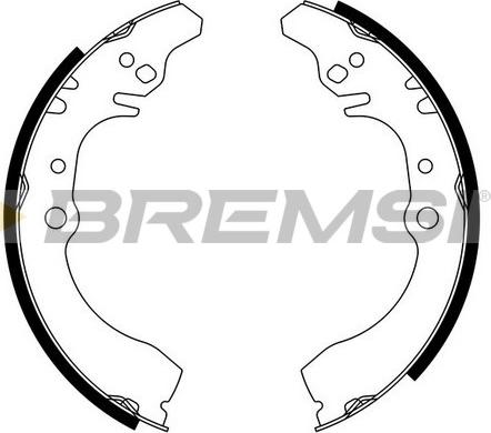 Bremsi GF0682 - Комплект гальм, барабанний механізм autozip.com.ua