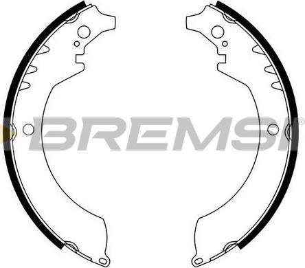 Bremsi GF0679 - Комплект гальм, барабанний механізм autozip.com.ua