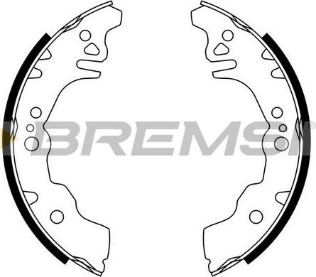 Bremsi GF0674 - Комплект гальм, барабанний механізм autozip.com.ua