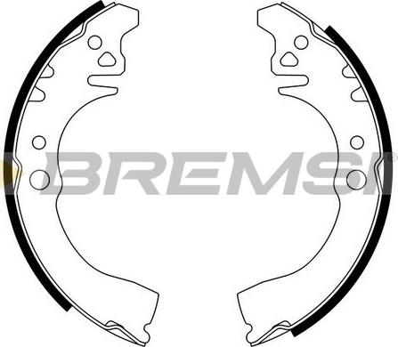 Bremsi GF0676 - Комплект гальм, барабанний механізм autozip.com.ua
