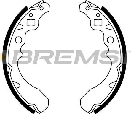 Bremsi GF0670 - Комплект гальм, барабанний механізм autozip.com.ua
