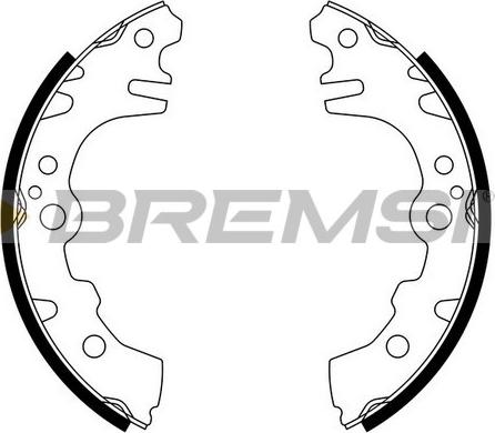 Bremsi GF0673 - Комплект гальм, барабанний механізм autozip.com.ua