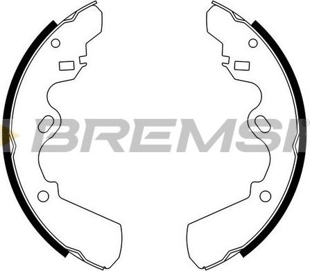 Bremsi GF0056 - Комплект гальм, барабанний механізм autozip.com.ua