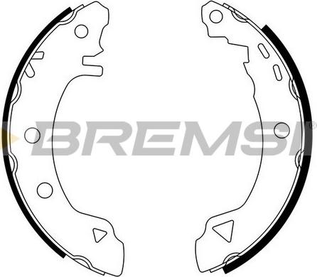 Bremsi GF0006 - Комплект гальм, барабанний механізм autozip.com.ua