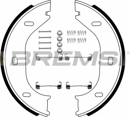 Bremsi GF0001-1 - Комплект гальм, ручник, парковка autozip.com.ua