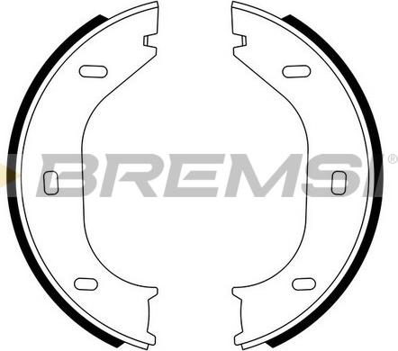 Bremsi GF0001 - Комплект гальм, ручник, парковка autozip.com.ua