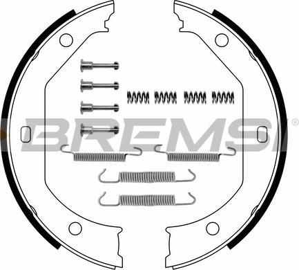 Bremsi GF0080-1 - Комплект гальм, ручник, парковка autozip.com.ua