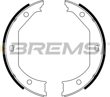 Bremsi GF0080 - Комплект гальм, ручник, парковка autozip.com.ua