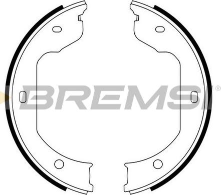Bremsi GF0081 - Комплект гальм, ручник, парковка autozip.com.ua