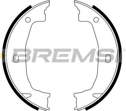 Bremsi GF0079 - Комплект гальм, ручник, парковка autozip.com.ua