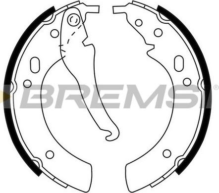 Bremsi GF0074 - Комплект гальм, барабанний механізм autozip.com.ua