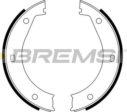 Bremsi GF0076 - Комплект гальм, ручник, парковка autozip.com.ua