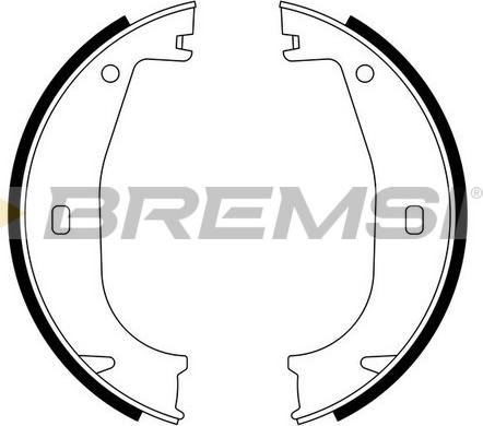 Bremsi GF0078 - Комплект гальм, ручник, парковка autozip.com.ua