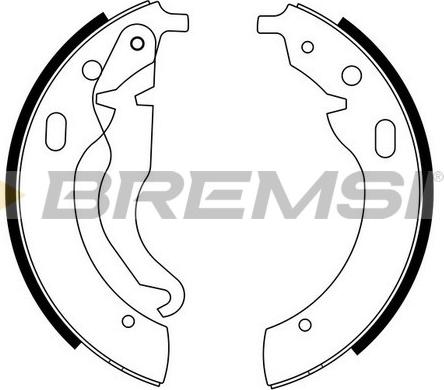 Bremsi GF0073 - Комплект гальм, барабанний механізм autozip.com.ua