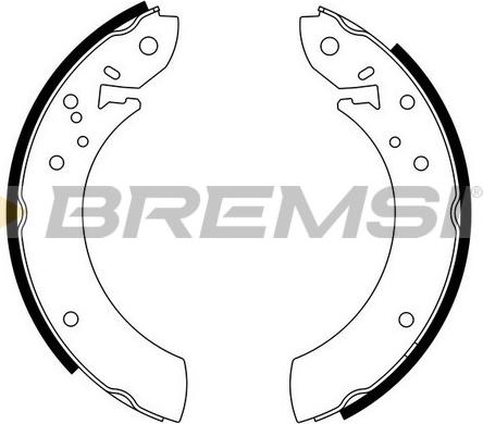 Bremsi GF0194 - Комплект гальм, барабанний механізм autozip.com.ua