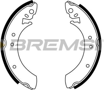 Bremsi GF0192 - Комплект гальм, барабанний механізм autozip.com.ua
