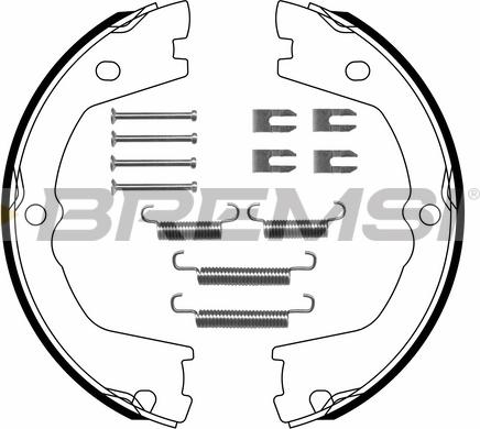 Bremsi GF0142-1 - Комплект гальм, ручник, парковка autozip.com.ua