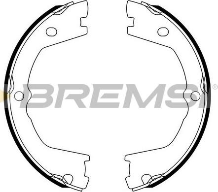 Bremsi GF0142 - Комплект гальм, ручник, парковка autozip.com.ua