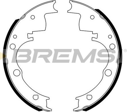 Bremsi GF0165 - Комплект гальм, барабанний механізм autozip.com.ua