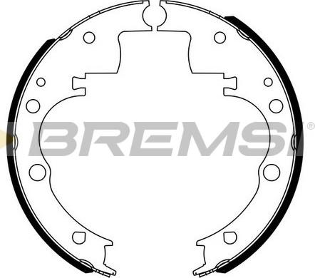 Bremsi GF0166 - Комплект гальм, барабанний механізм autozip.com.ua