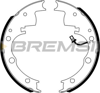 Bremsi GF0167 - Комплект гальм, барабанний механізм autozip.com.ua
