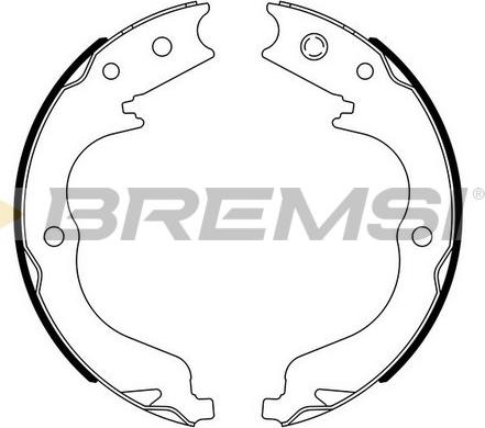 Bremsi GF0109 - Комплект гальм, ручник, парковка autozip.com.ua