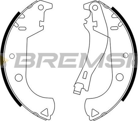 Bremsi GF0184 - Комплект гальм, барабанний механізм autozip.com.ua