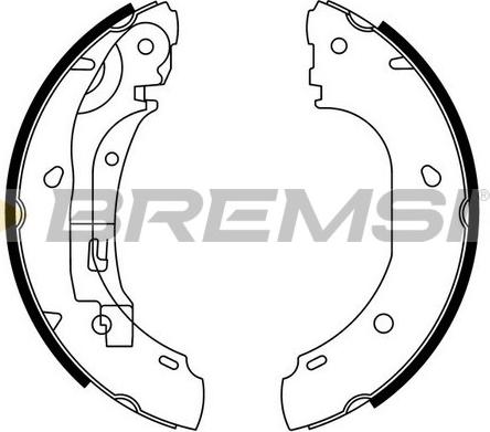 Bremsi GF0186 - Комплект гальм, барабанний механізм autozip.com.ua