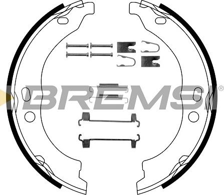 Bremsi GF0188-1 - Комплект гальм, ручник, парковка autozip.com.ua