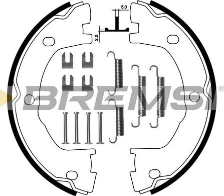 Bremsi GF0183-1 - Комплект гальм, ручник, парковка autozip.com.ua
