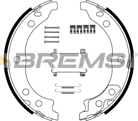 Bremsi GF0187-1 - Комплект гальм, ручник, парковка autozip.com.ua