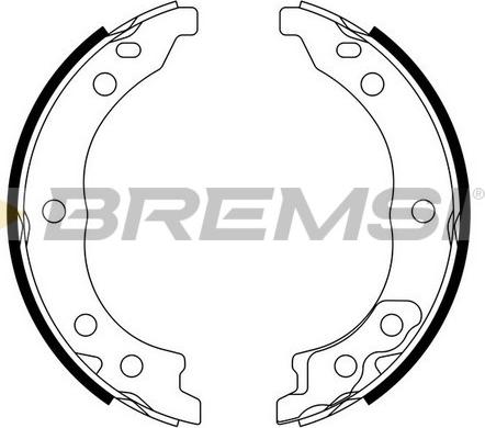Bremsi GF0187 - Комплект гальм, ручник, парковка autozip.com.ua
