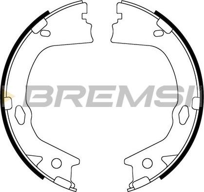 Bremsi GF0899 - Комплект гальм, ручник, парковка autozip.com.ua