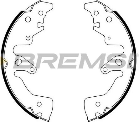 Bremsi GF0895 - Комплект гальм, барабанний механізм autozip.com.ua