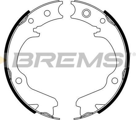 Bremsi GF0891 - Комплект гальм, ручник, парковка autozip.com.ua