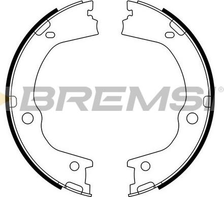 Bremsi GF0898 - Комплект гальм, ручник, парковка autozip.com.ua