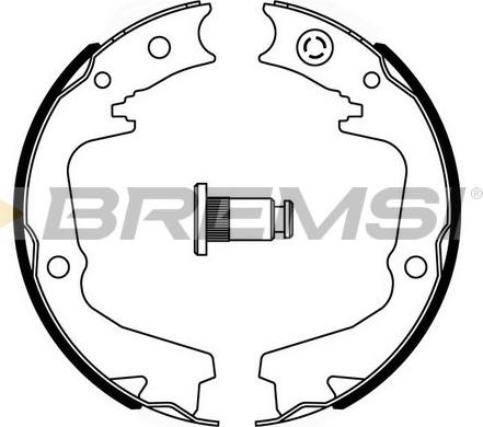Bremsi GF0893 - Комплект гальм, ручник, парковка autozip.com.ua