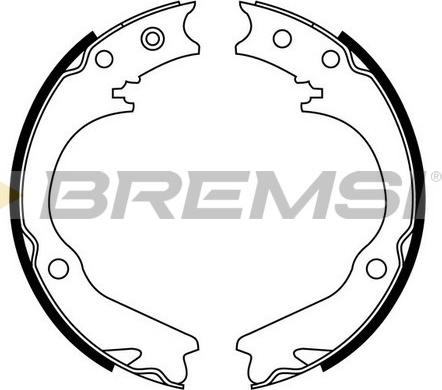 Bremsi GF0892 - Комплект гальм, ручник, парковка autozip.com.ua