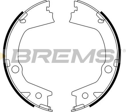 Bremsi GF0897 - Комплект гальм, ручник, парковка autozip.com.ua