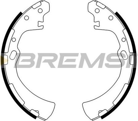 Bremsi GF0849 - Комплект гальм, барабанний механізм autozip.com.ua