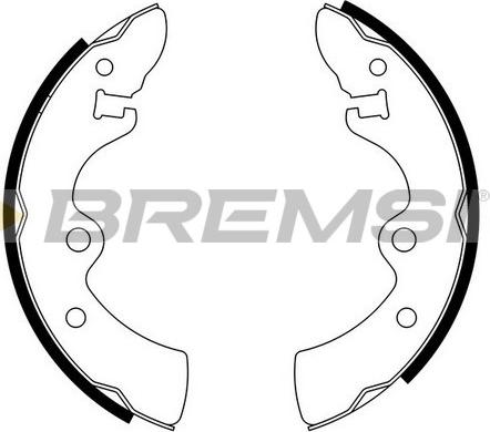 Bremsi GF0846 - Комплект гальм, барабанний механізм autozip.com.ua